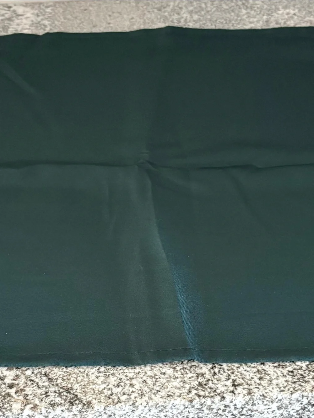 Dark green cloth napkins